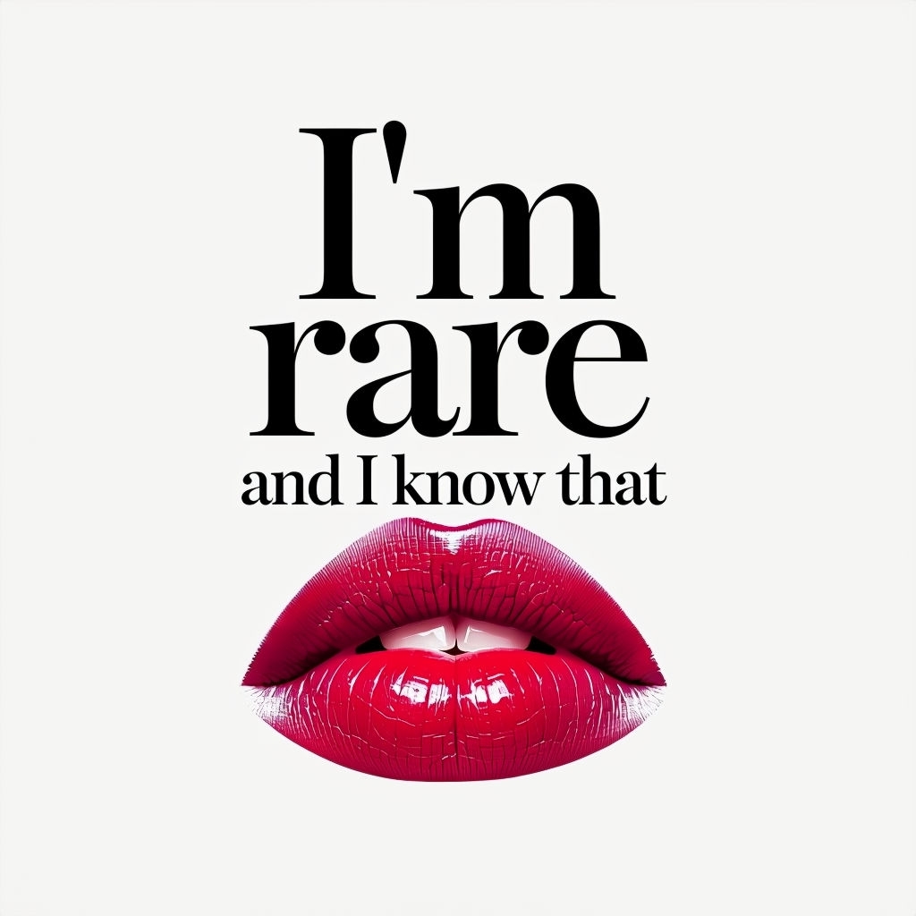 I'm Rare and I Know That Bold Typography T-Shirt