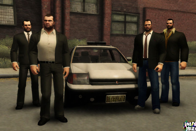 The Cousins Bellic GTA IV by Telmo Lourenço - Playground