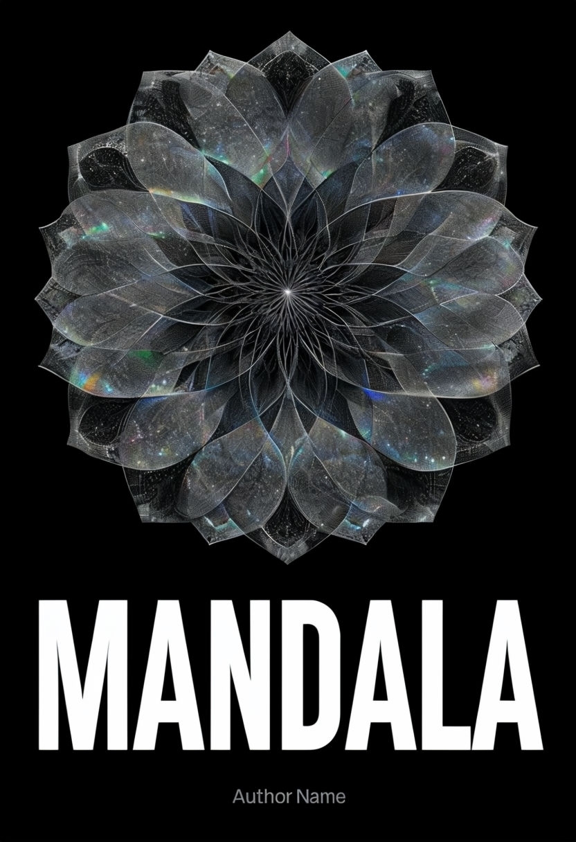 Intricate Black and White Mandala Graphic Design EBook Cover