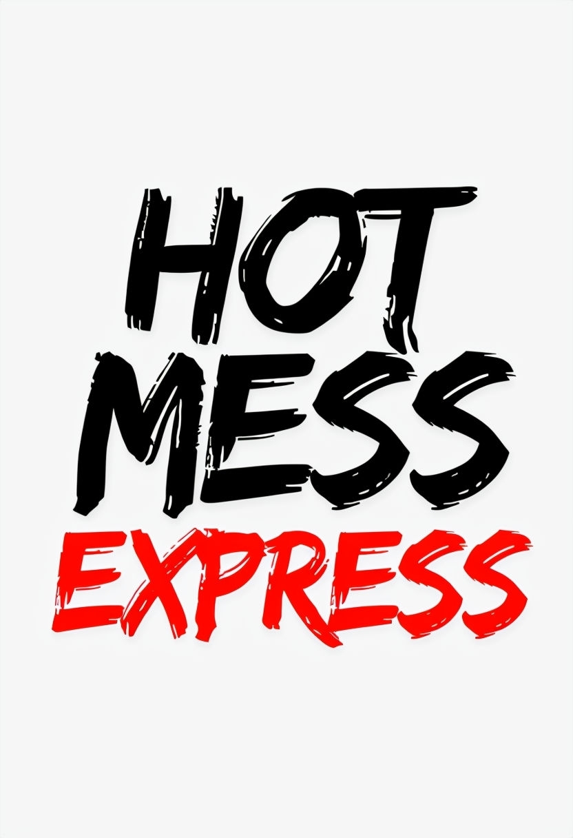 Bold Hot Mess Express Typography T-Shirt