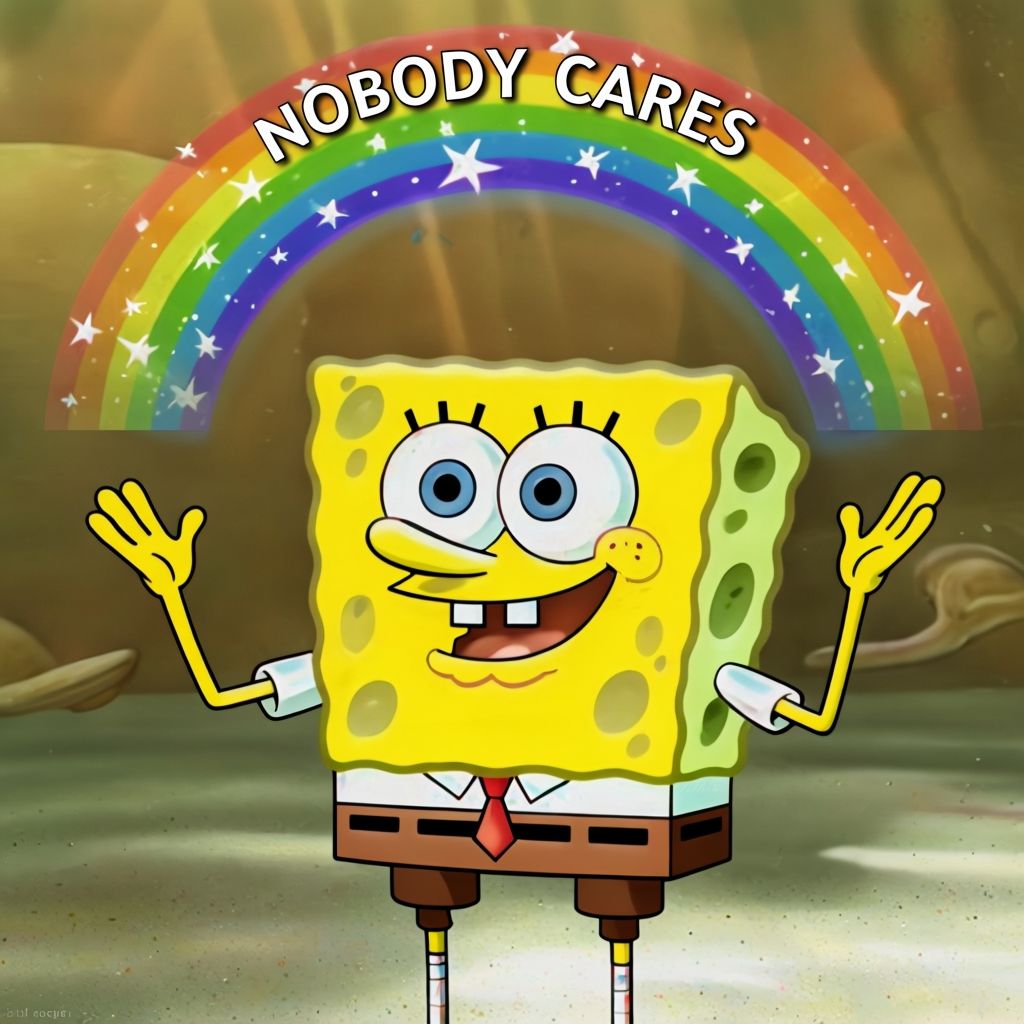 Stress Spongebob Rainbow Meme Generator