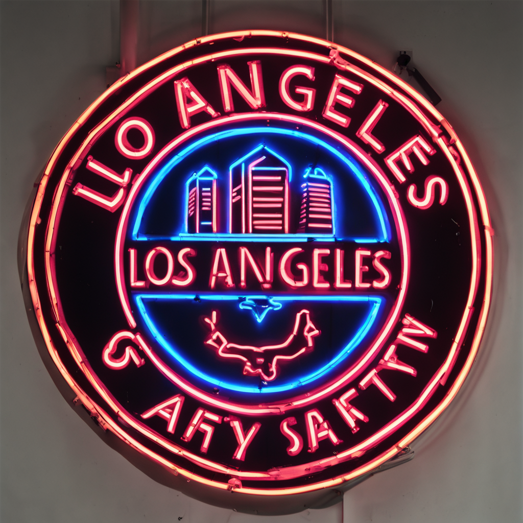 The logo of the Los Angeles by Arik Seidenglanz Conceptual Arts