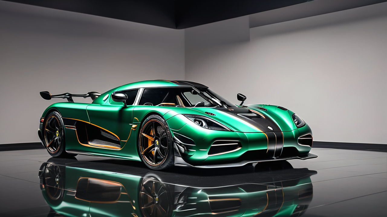 koenigsegg agera r lime green