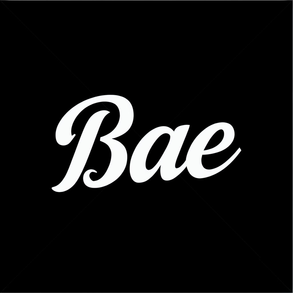 Elegant Bae Cursive Typography Minimalist Design Hat