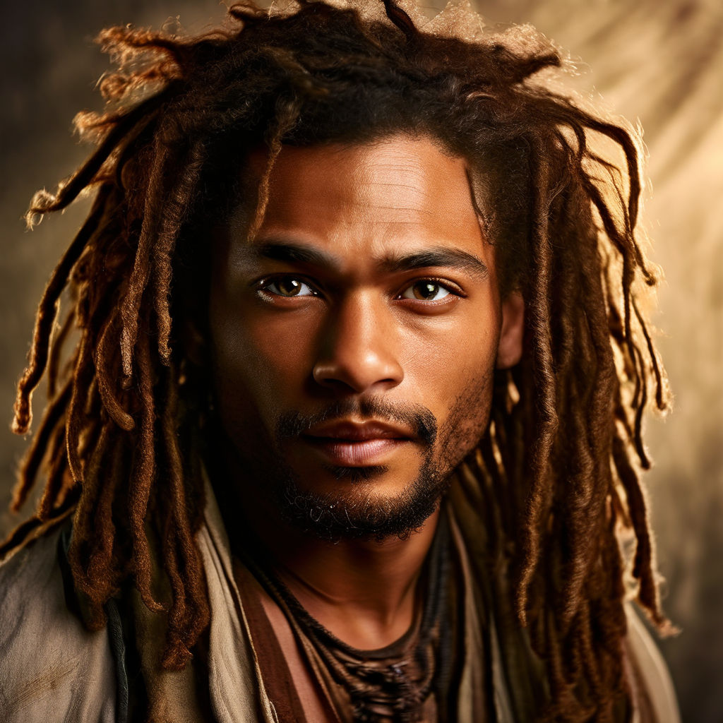 black man with dreadlocks