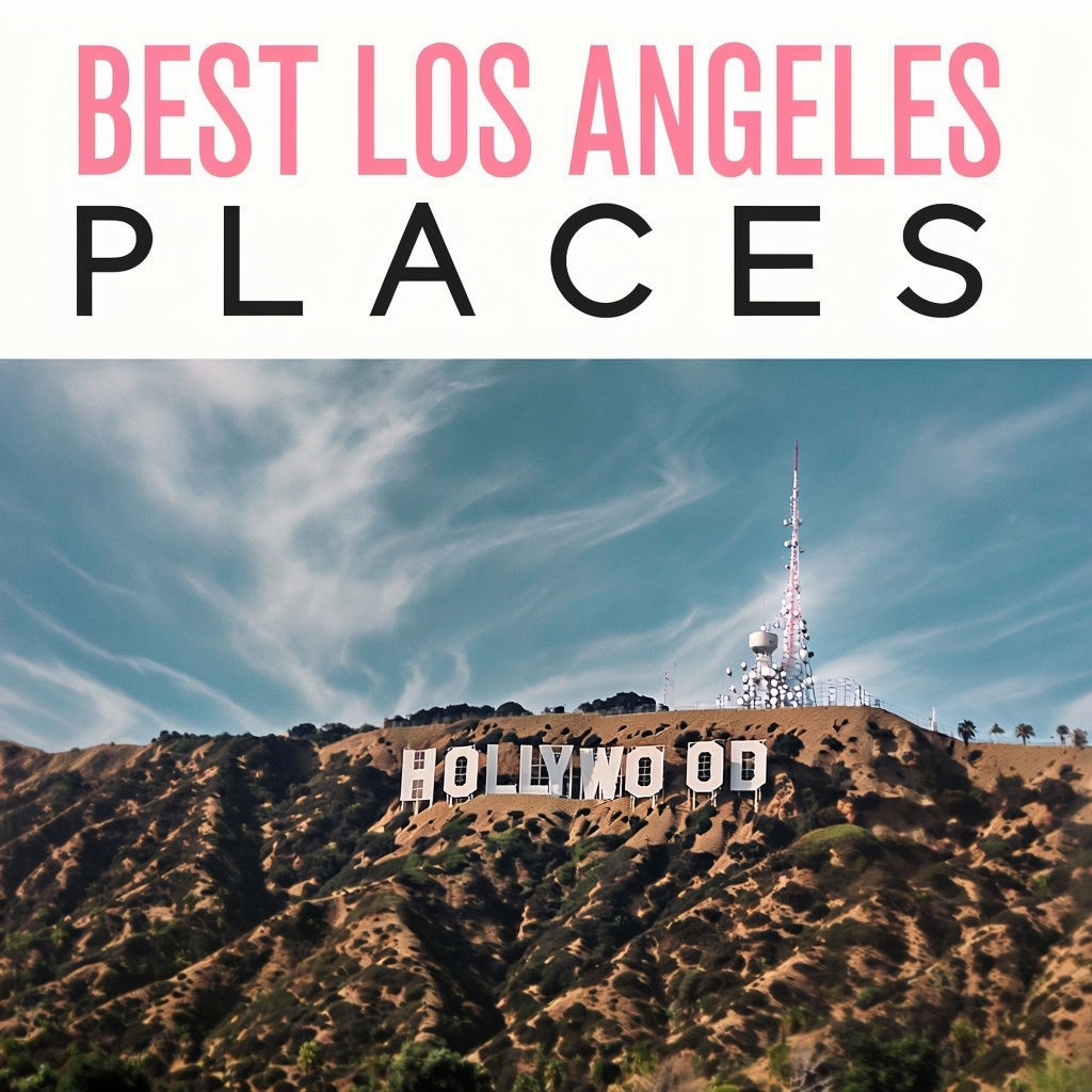 Los Angeles Best Places Hollywood Sign Promotional Poster