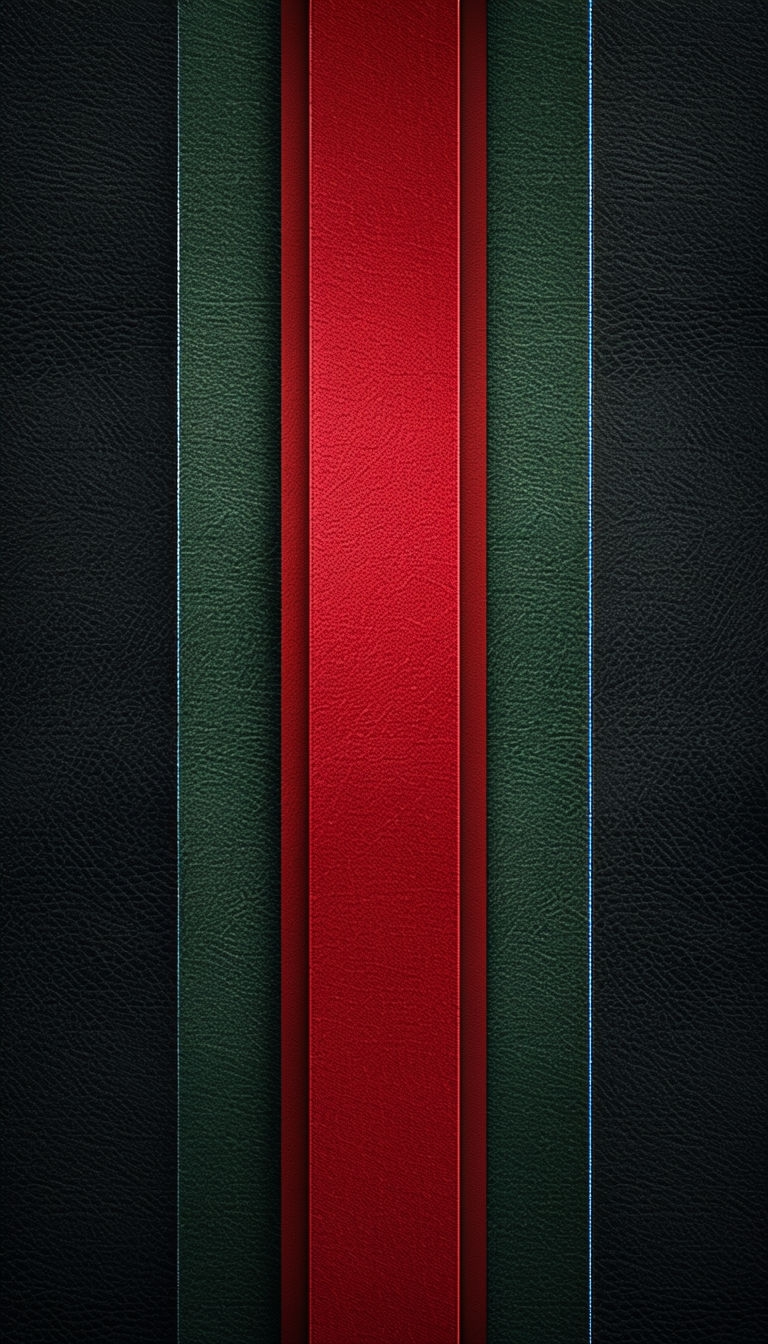 Crimson Red and Greenish-Black Striped Phone Case Cover Design