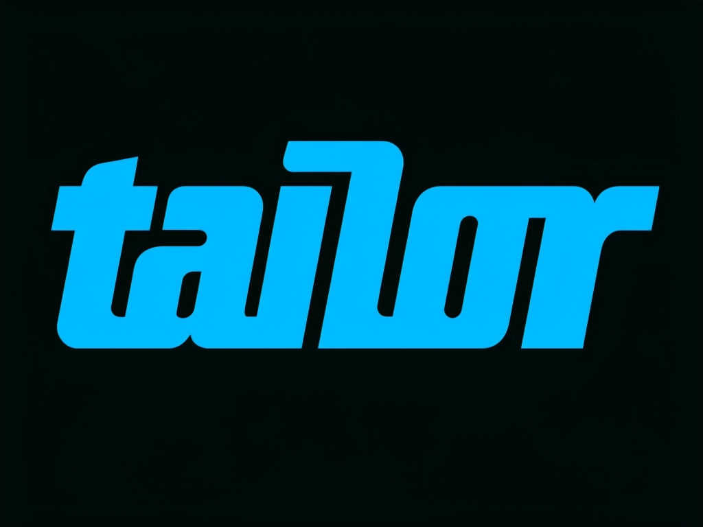 Bold Minimalist Tailor Logo Design on Black Background Hat