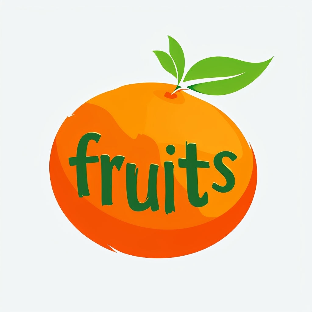 Playful Abstract Orange Fruit Logo Design for Branding