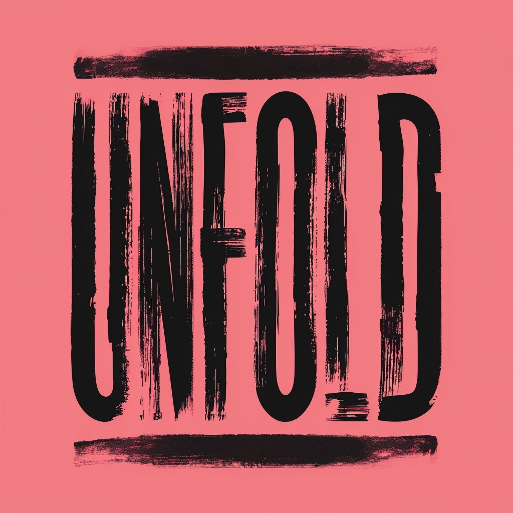 Modern Bold Unfold Typography Artwork Logo