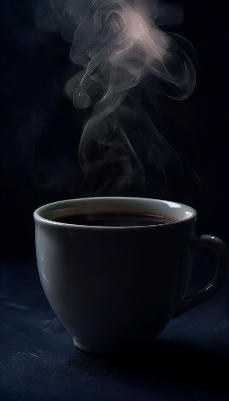 Elegant Steaming Coffee Cup Portrait Photography Phone Case Cover