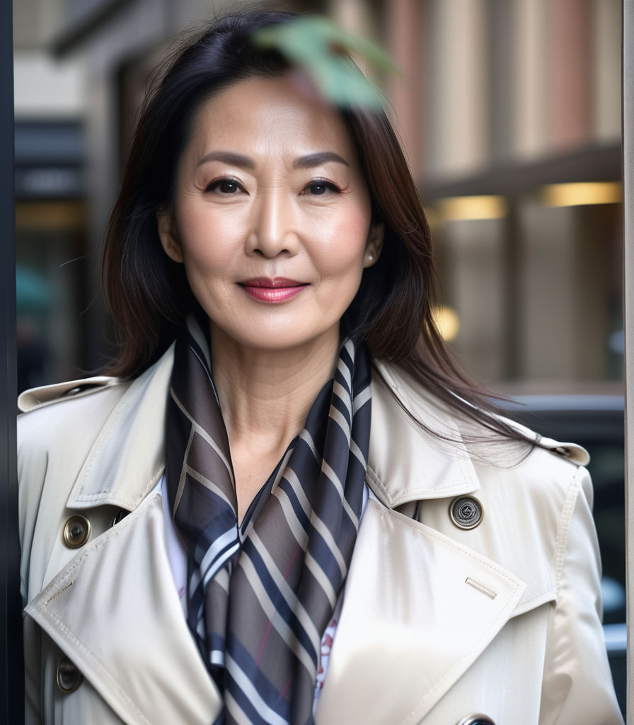 middle aged woman korean model