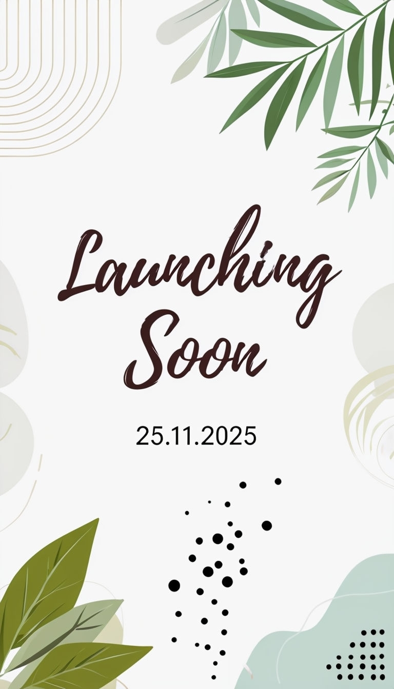 Elegant Minimalist Launch Announcement Poster Design Social Media Post