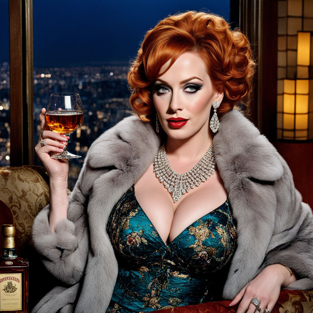 christina hendricks wearing sheer lingerie at a model photo shoot