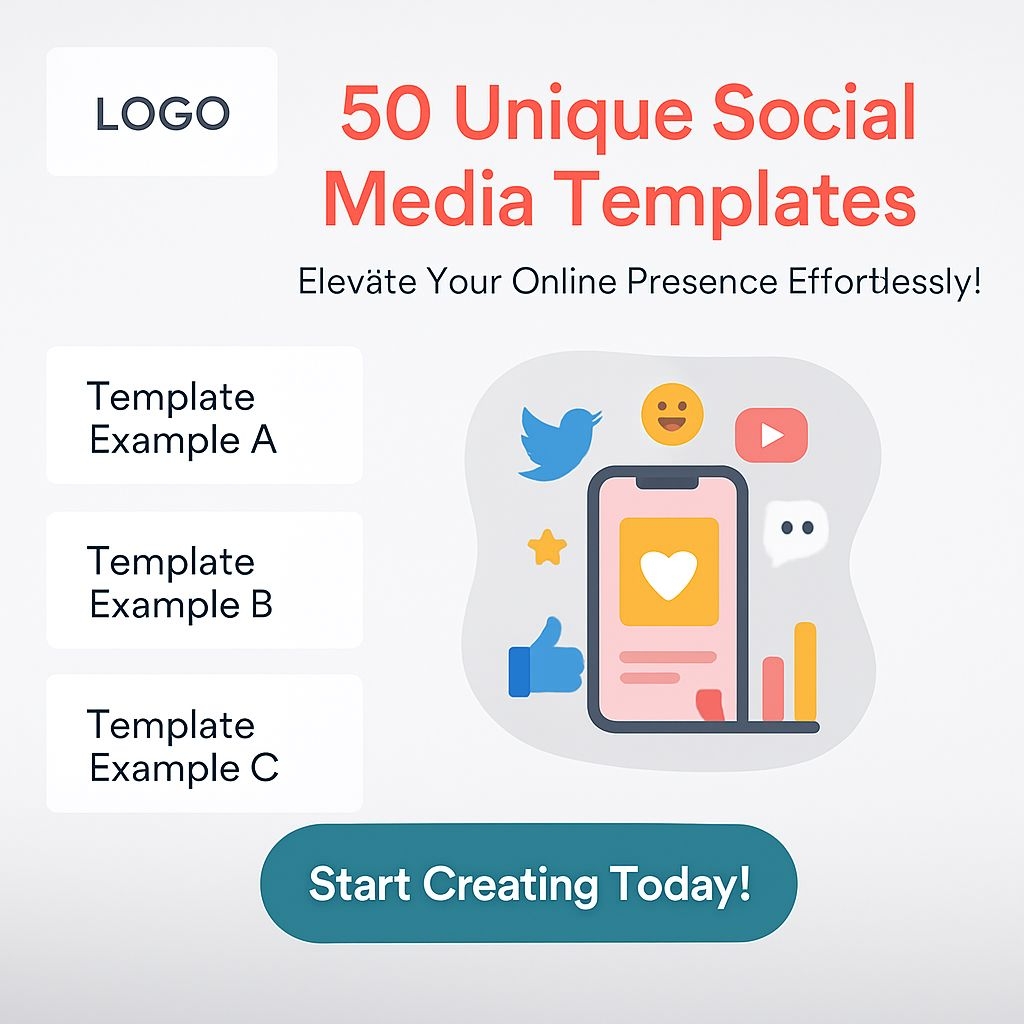 50 Unique Social Media Templates for Elevated Online Presence Ads