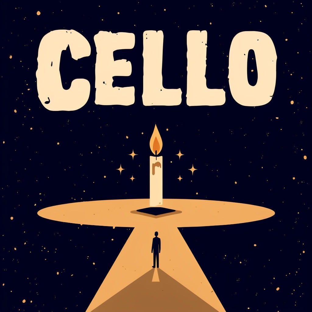 Celestial Cello Candlelight Minimalist Spotify Album Cover