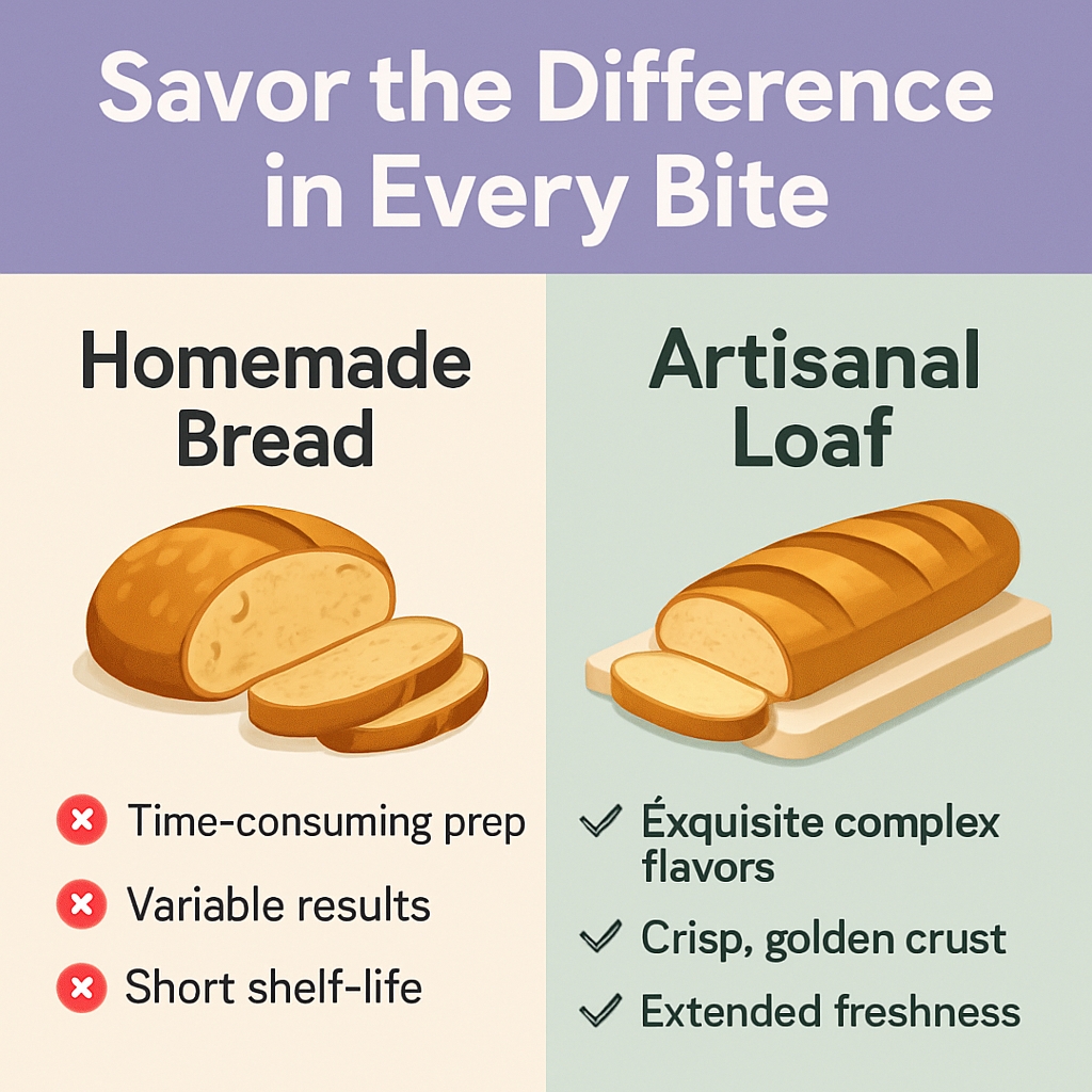 Savor the Difference: Homemade vs Artisanal Bread Infographic Ads