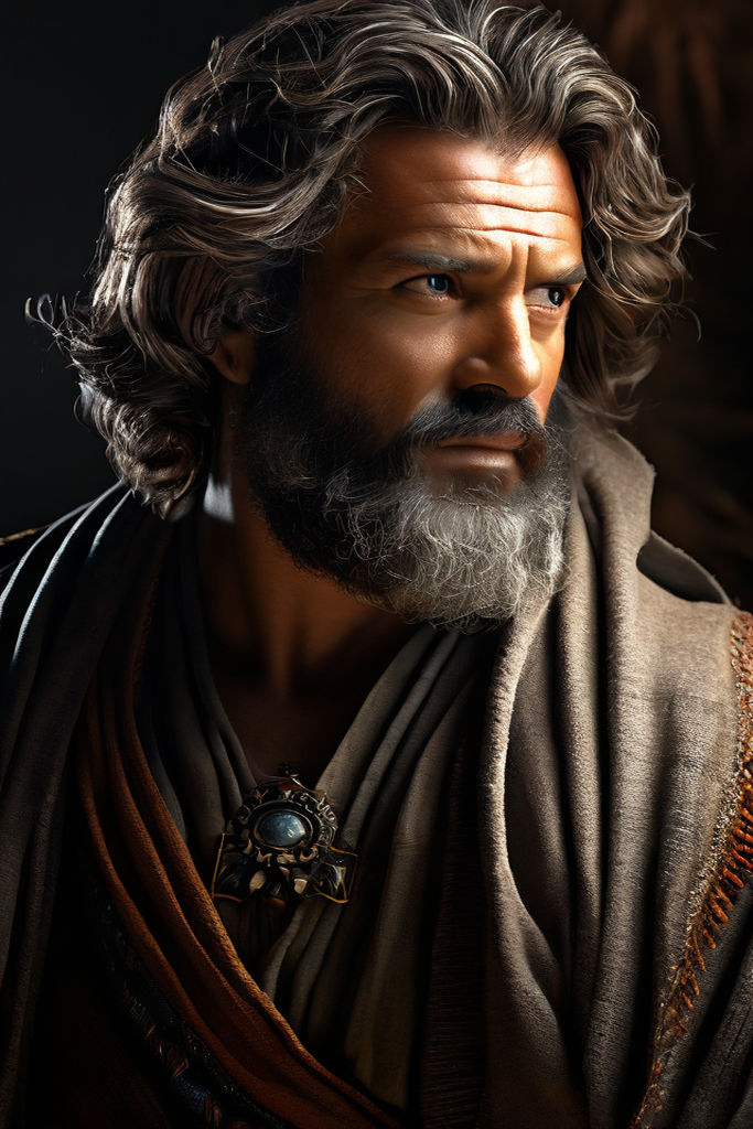 Portray of Joshua about 40 years old as a Isrealite Leader i... by