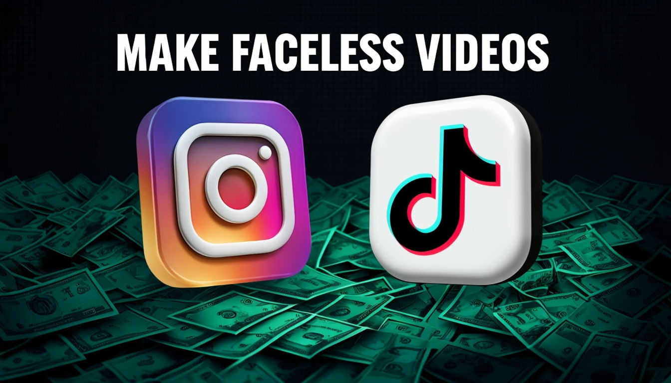 Make Faceless Videos on Instagram and TikTok: YouTube thumbnail