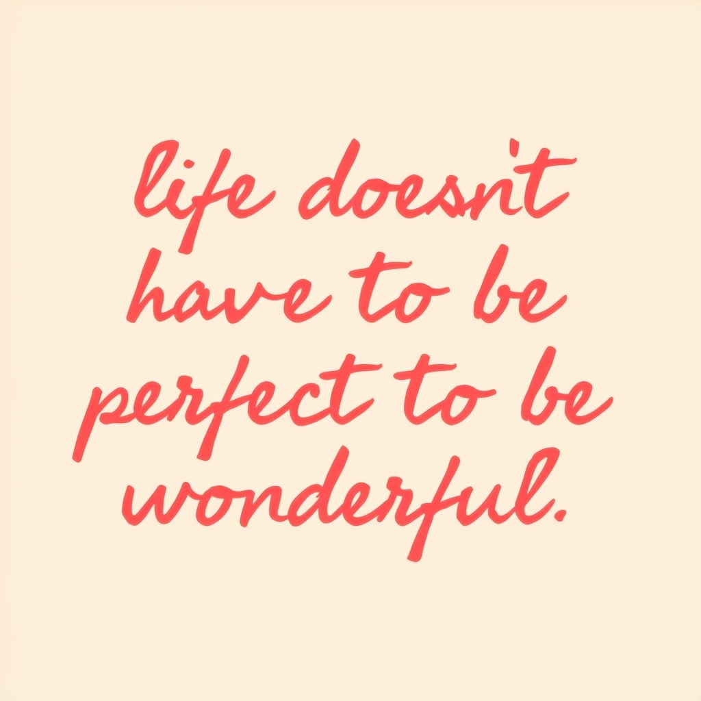 Inspirational Quote on Minimalist Beige Background Social Media Post
