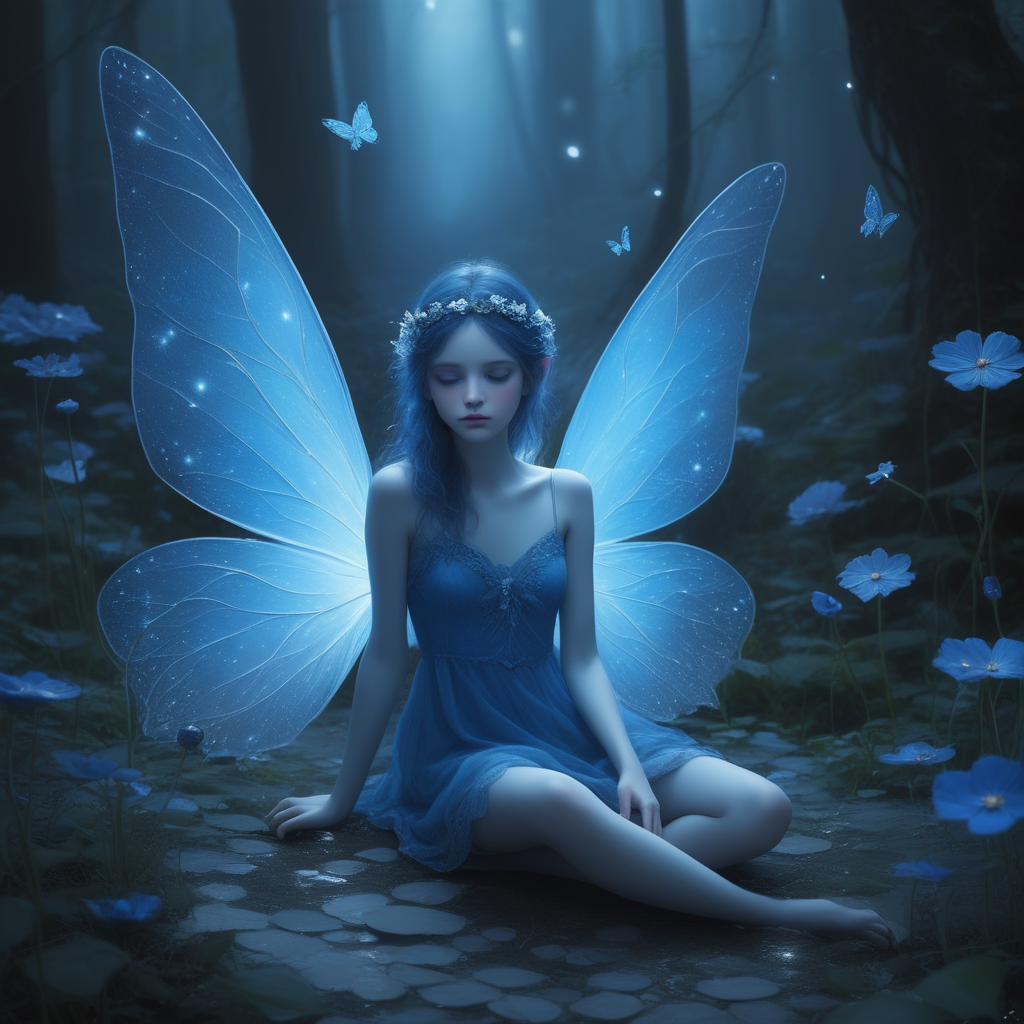 Fairy feeling blue by GlimpseMaster - Playground