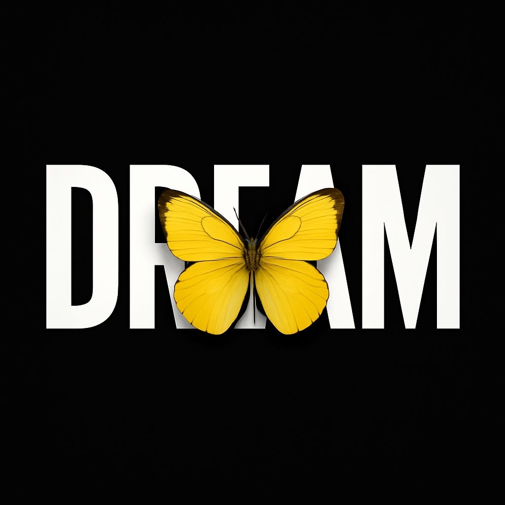 Minimalist Dream Butterfly Design T-Shirt