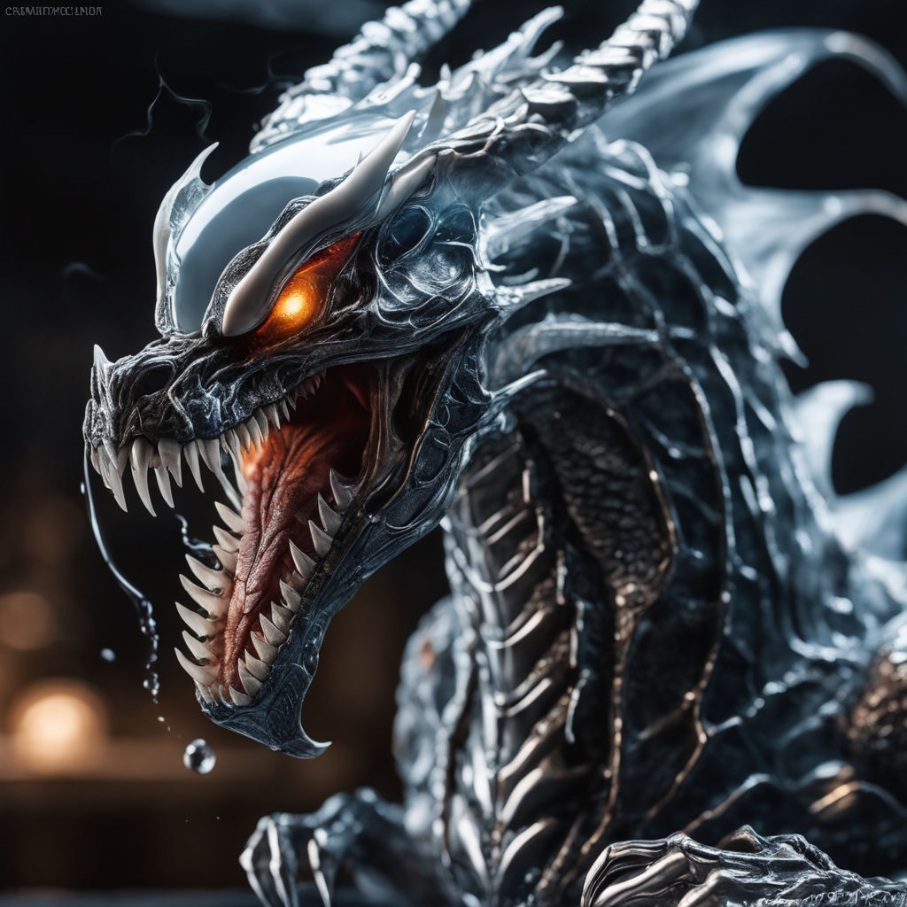 Venom divine cyborg dragon animal by Seva Bobrov - Playground