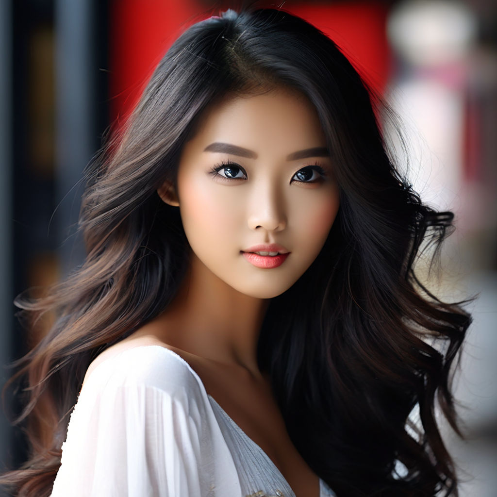 a beautiful Asian 19-year-old woman