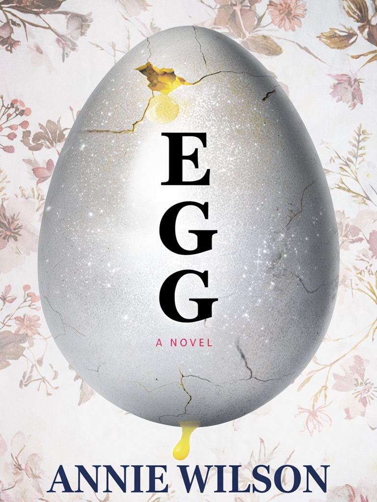 Sparkling Glitter Silver Egg with Cracks and Yellow Yolk EBook Cover