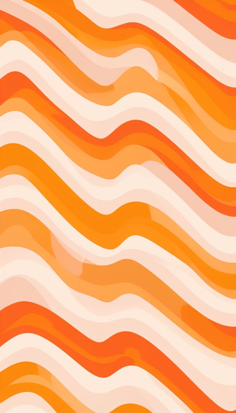 Vibrant Retro Zigzag Waves Abstract Art for Mobile Wallpaper