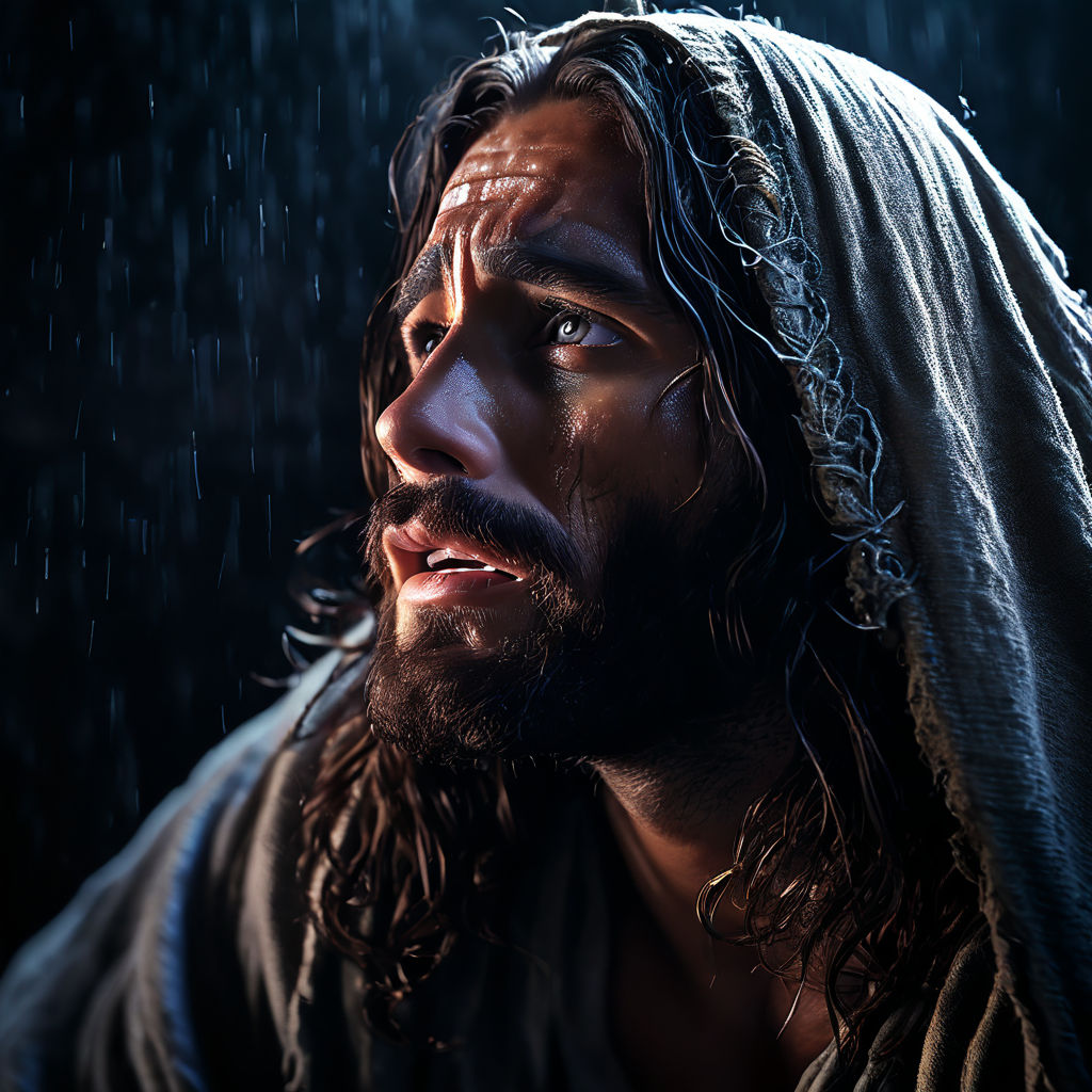 Jesus crying before the tomb of Lazarus by Rafael Costa - Playground