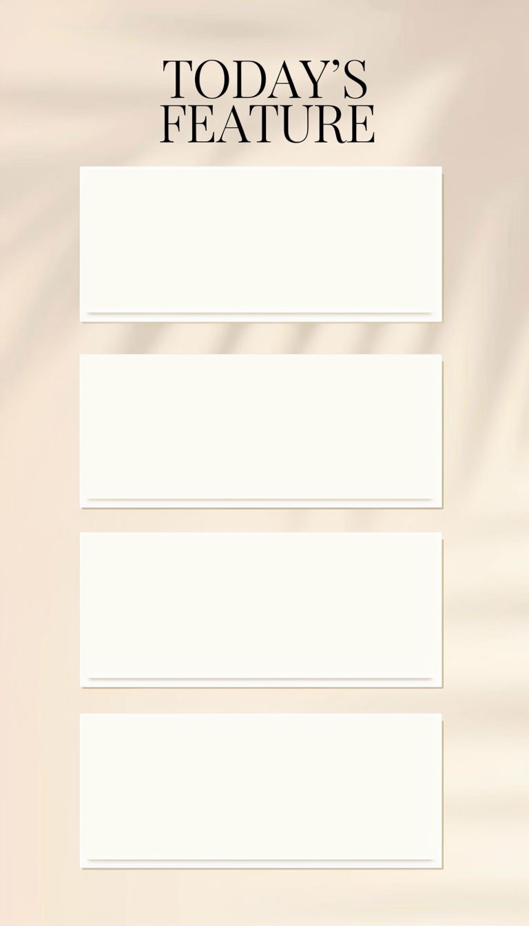 Elegant Minimalist Layout for Today’s Feature Social Media Post
