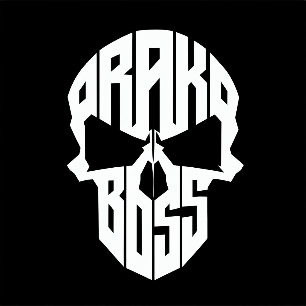 Orako Boss Skull Typography Graphic Design T-Shirt