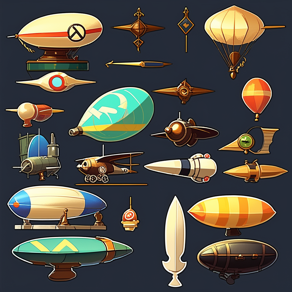 9 game cursors for the time period: electric age: dieselpunk... by Adam ...