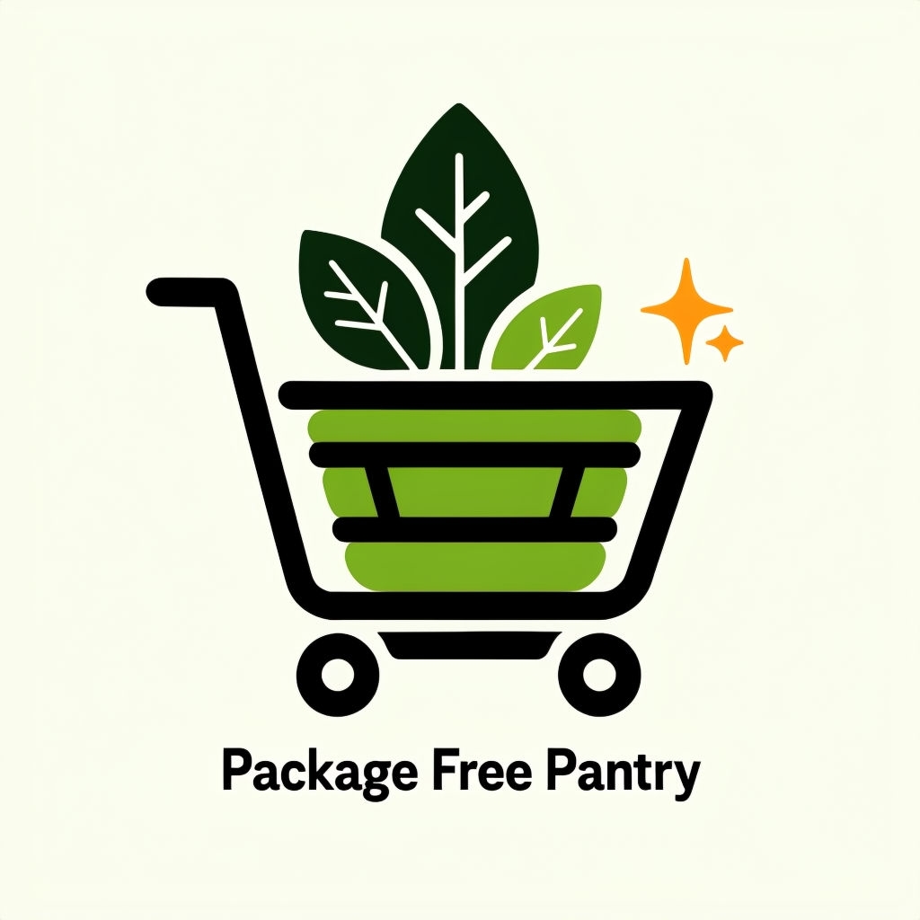 Minimalist Eco-Friendly Package Free Pantry Logo