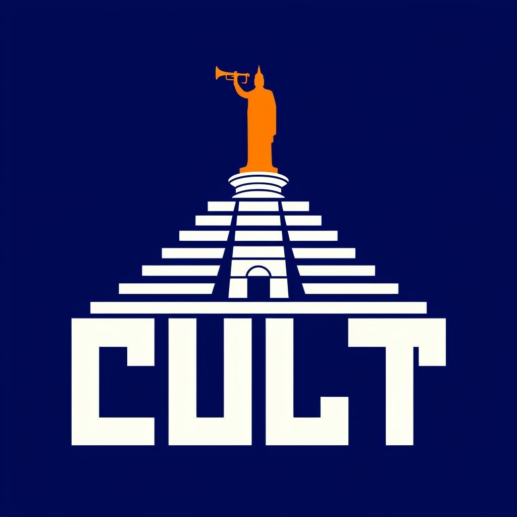 Minimalist CULT Design with Art Deco Temple T-Shirt