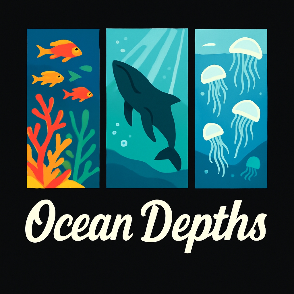 Vibrant Underwater Scenes with Ocean Depths Design T-Shirt