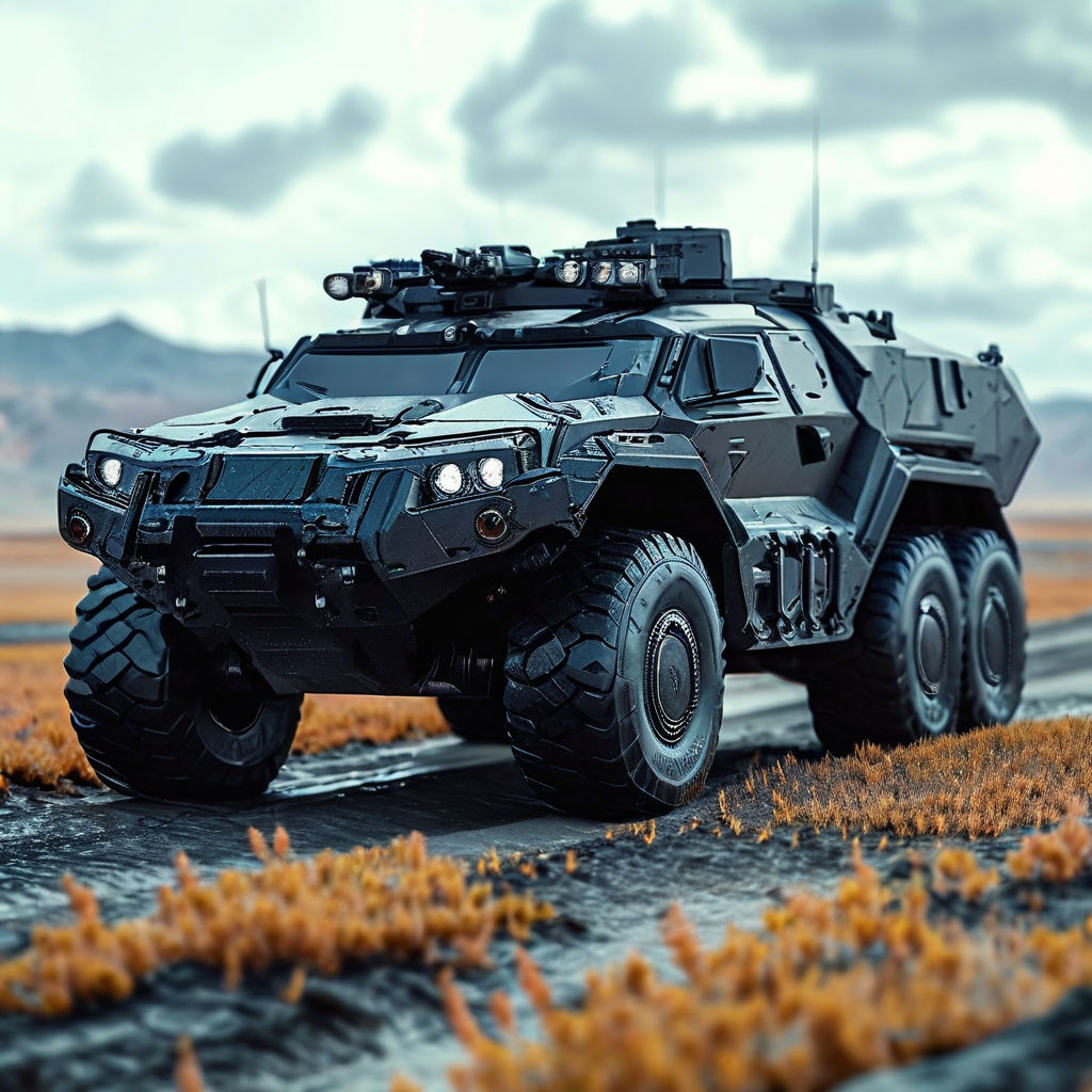 Futuristic Military Truck By Arif Abbasi Playground