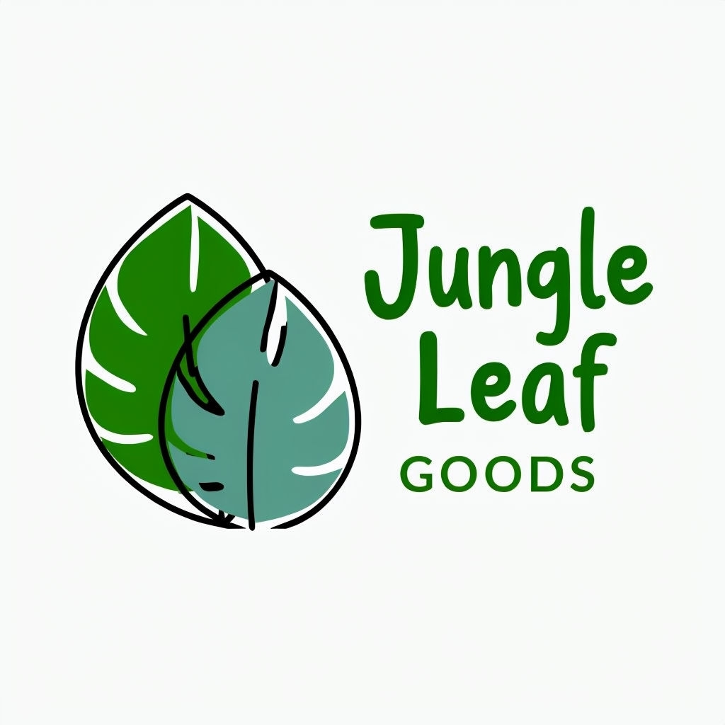 Sustainable Jungle Leaf Goods Logo for Homeware Brand Logo