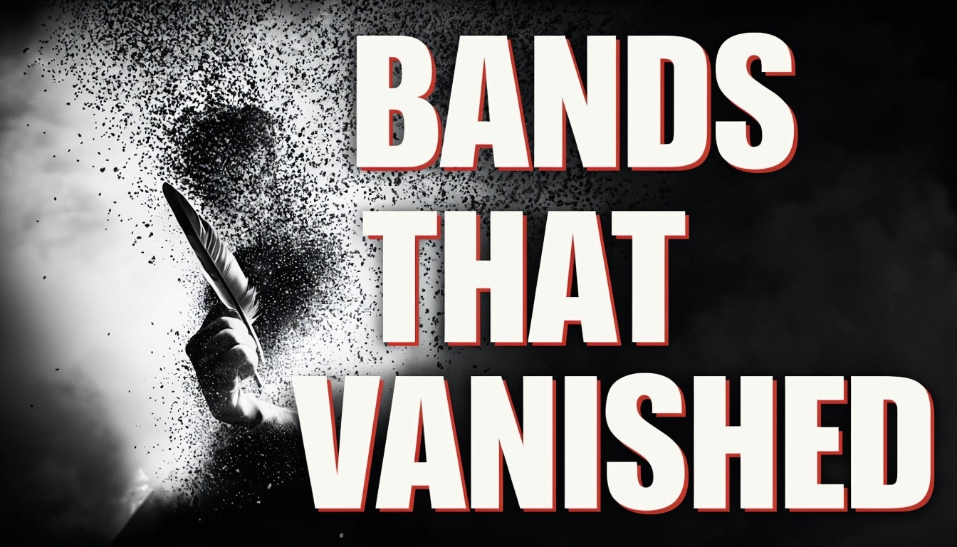 Dramatic YouTube Thumbnail of Bands That Vanished Social Media Post