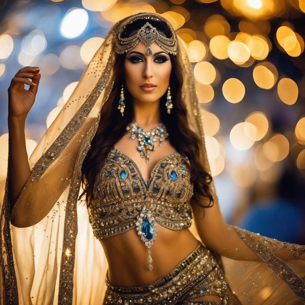 dressed BELLY DANCER