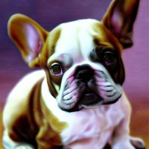 Cute Frenchie Bulldog Puppy With Green Hazel Eyes Looking At By 