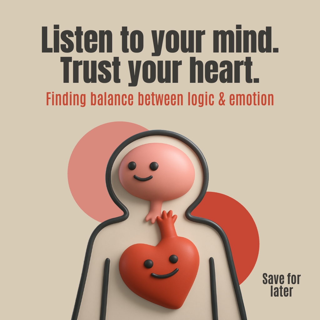Motivational Cartoon Figure with Heart and Inspiring Quote Post