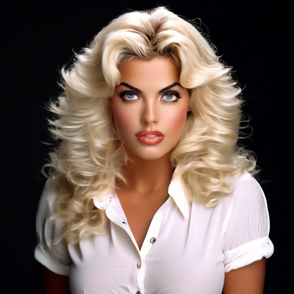 Anna Nicole Smith portrait of a woman in a long