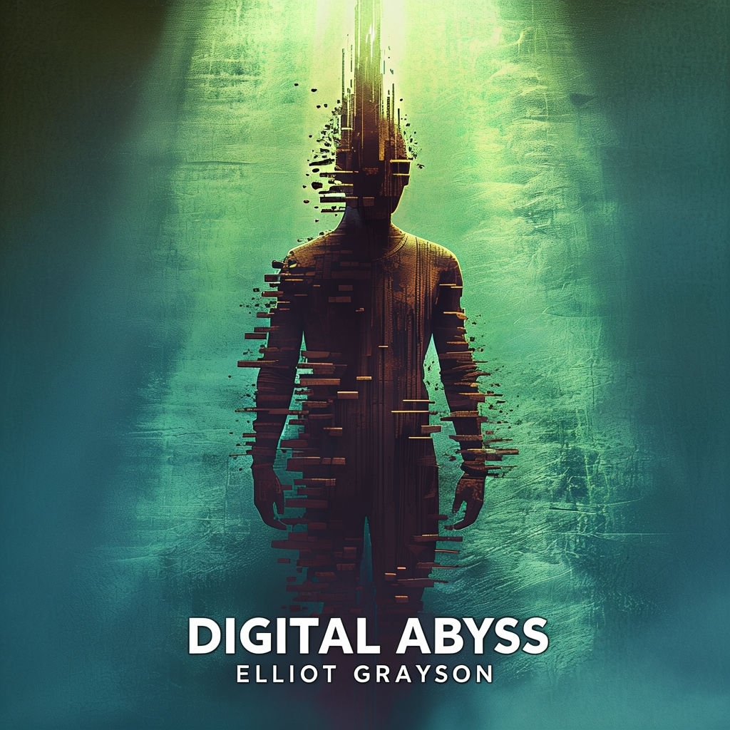 Glitch Effect Digital Abyss Artwork for Spotify Album Cover