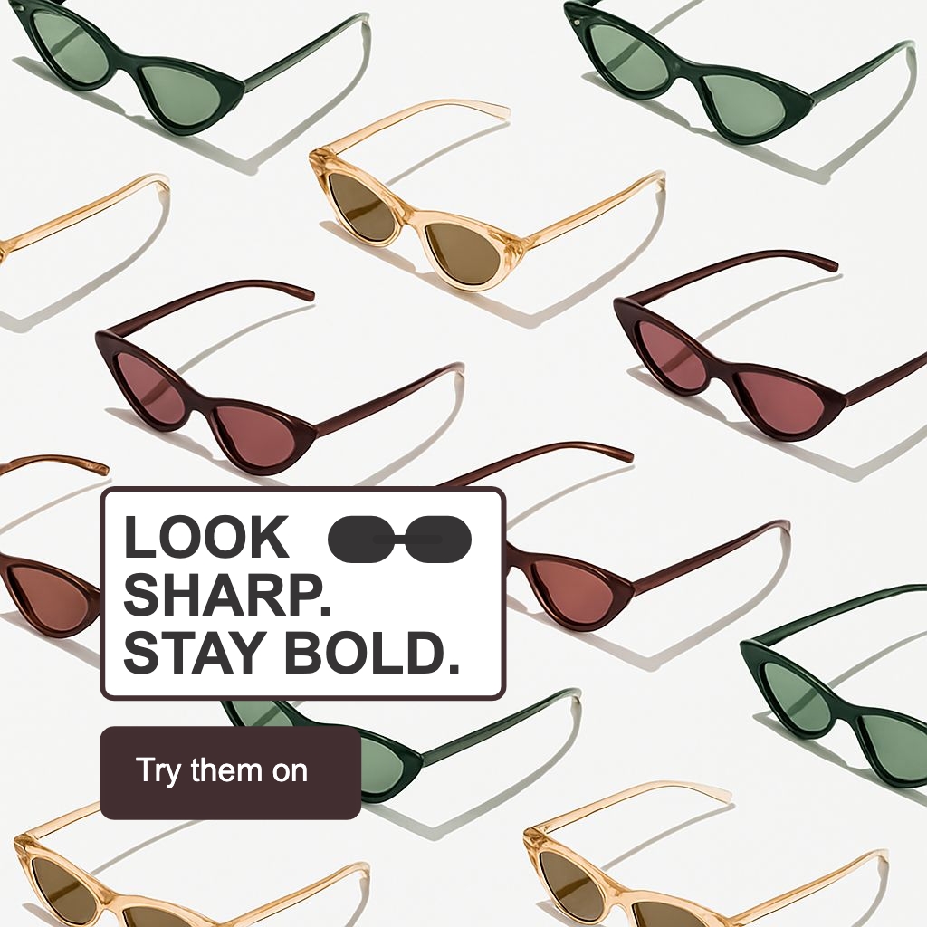 Stylish Minimalist Sunglasses Grid Advertisement for Instagram Posts