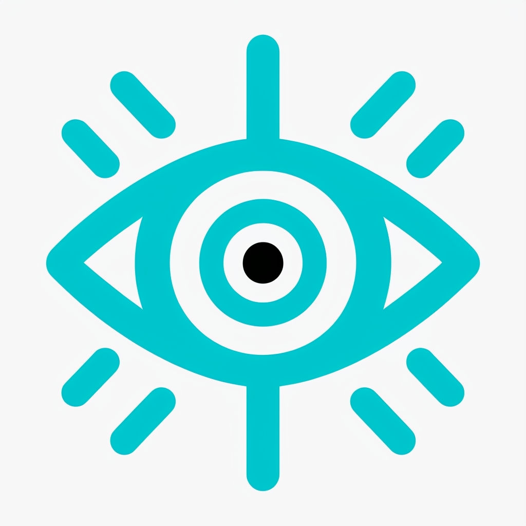 Modern Minimalist Eye Symbol Icon Art