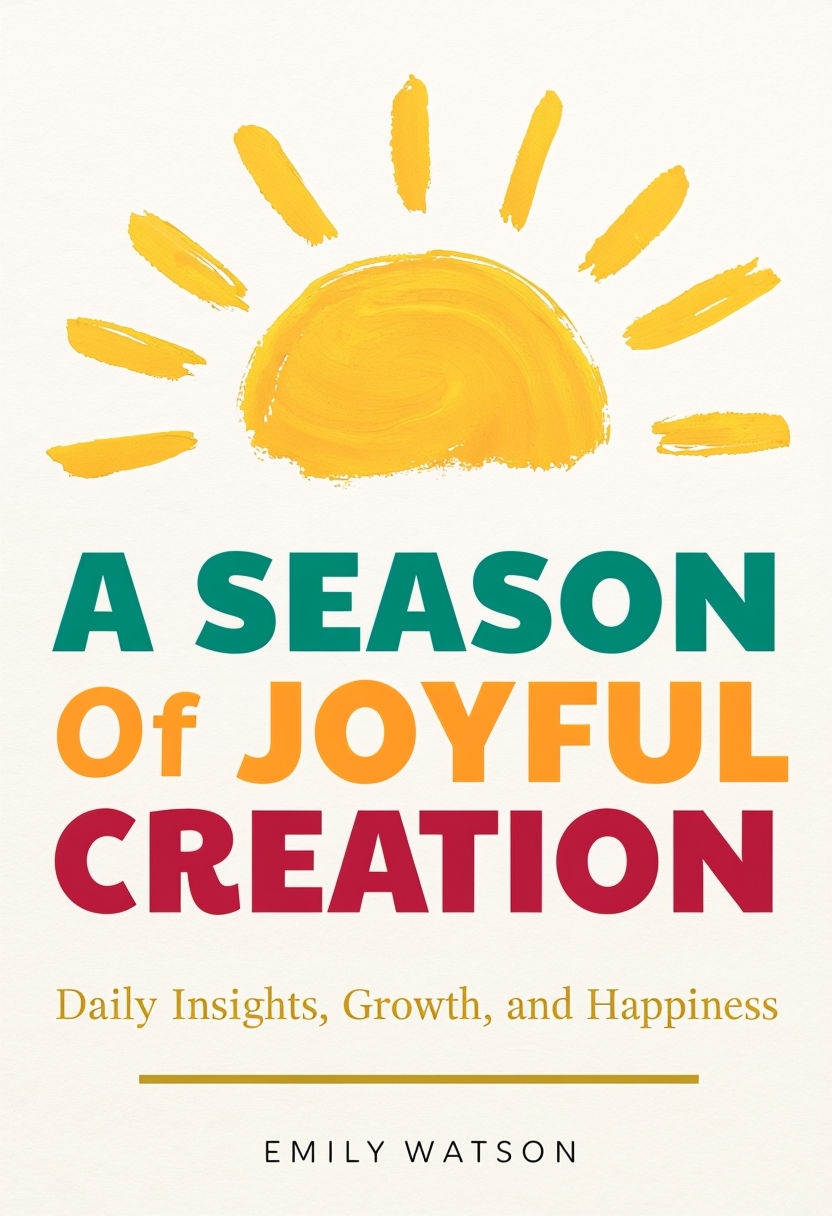 Uplifting Book Cover Design for A Season of Joyful Creation EBook Cover