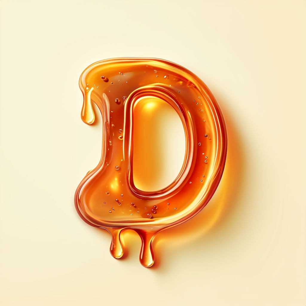 Gleaming 'D' Shaped Confection Logo Design for High-End Dessert Monogram