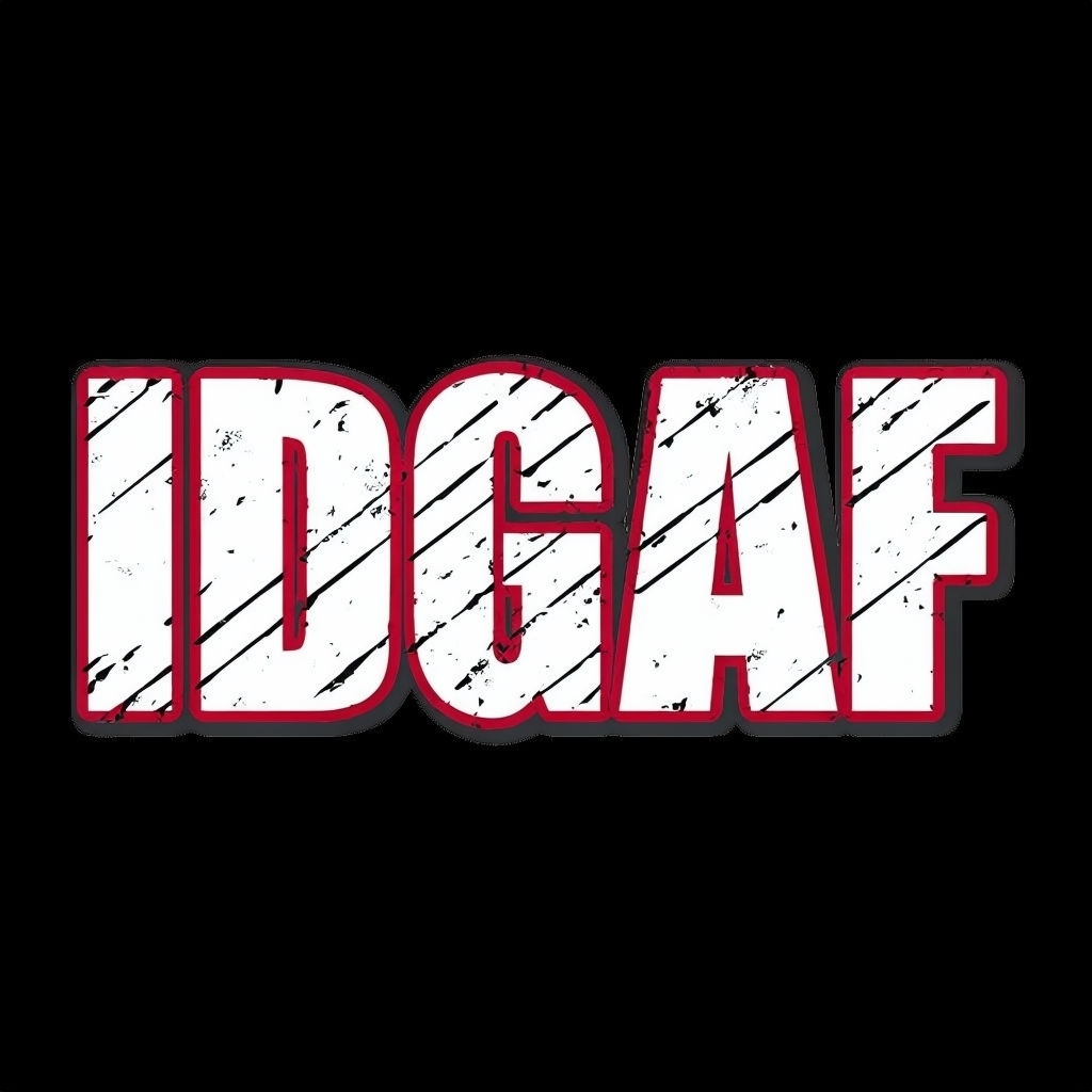 Bold IDGAF Grunge Graphic Design Hat Design